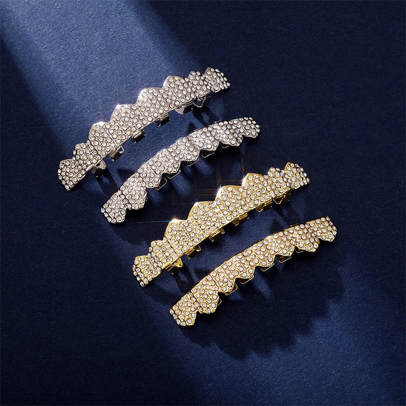 Bling Cubic Zircon Hip Hop Teeth Grillz For Unisex