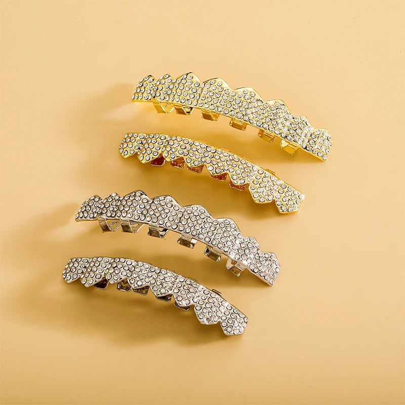 Bling Cubic Zircon Hip Hop Teeth Grillz For Unisex