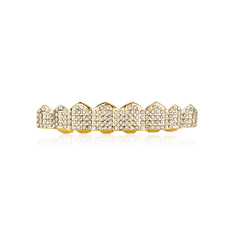 Bling Cubic Zircon Hip Hop Teeth Grillz For Unisex