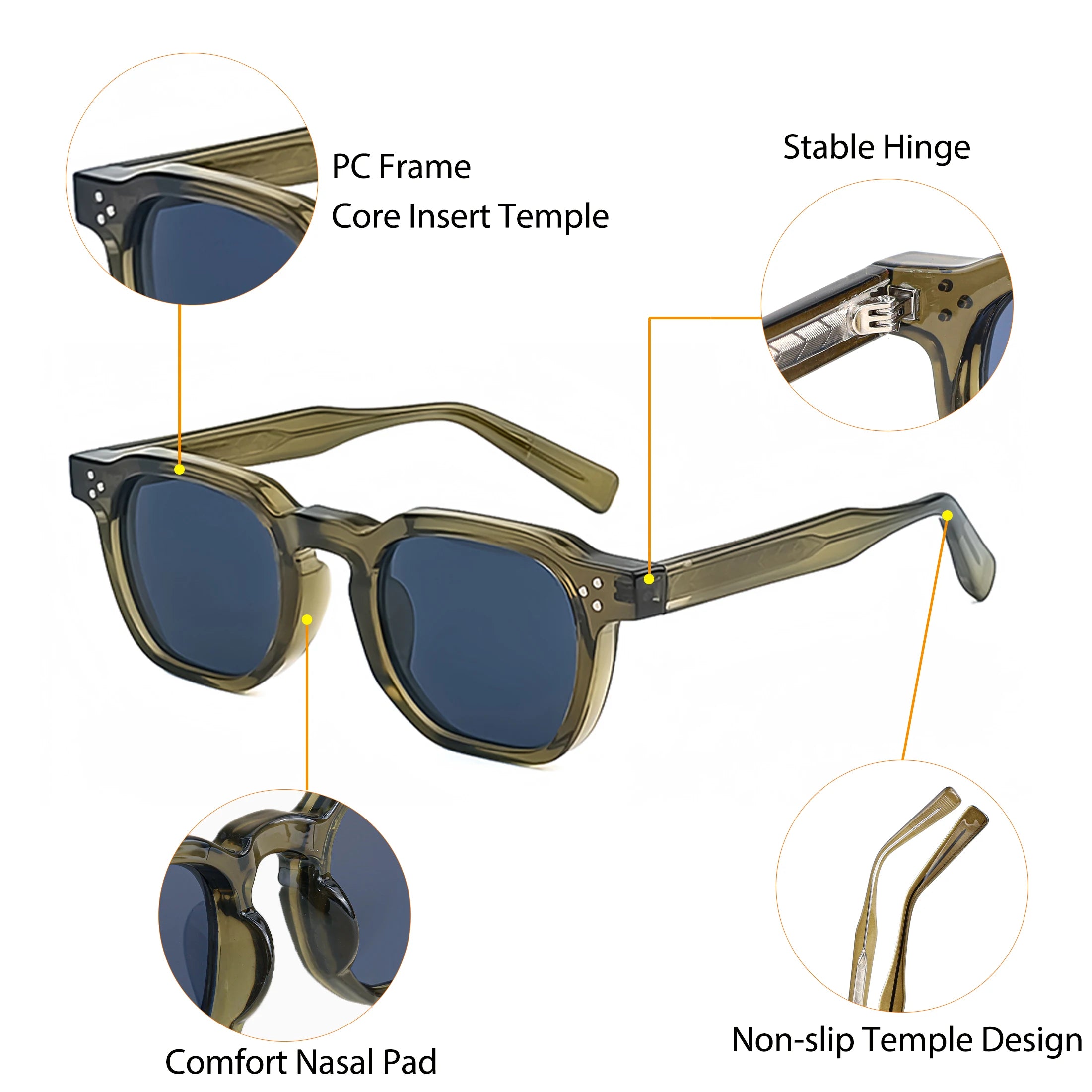 CATERSIDE Fashion Men Sunglasses