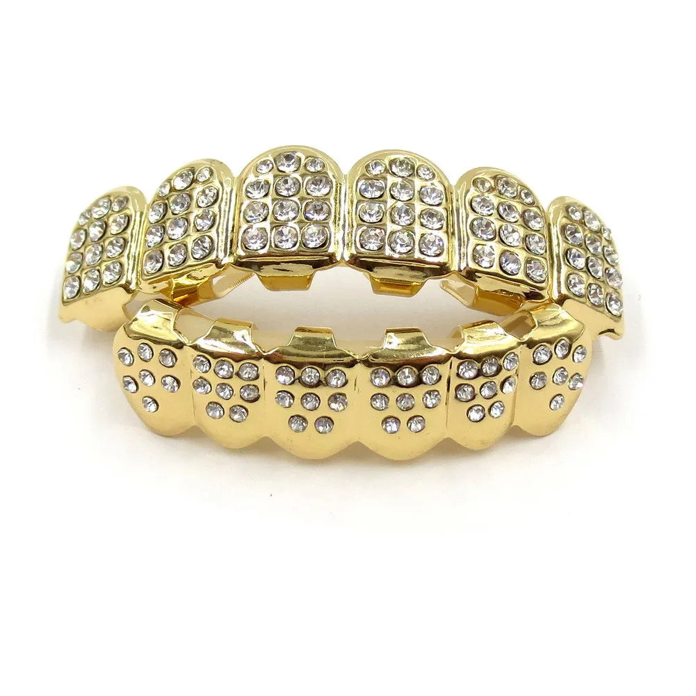 TOPGRILLZ Fashion Hip Hop Gold Silver Color