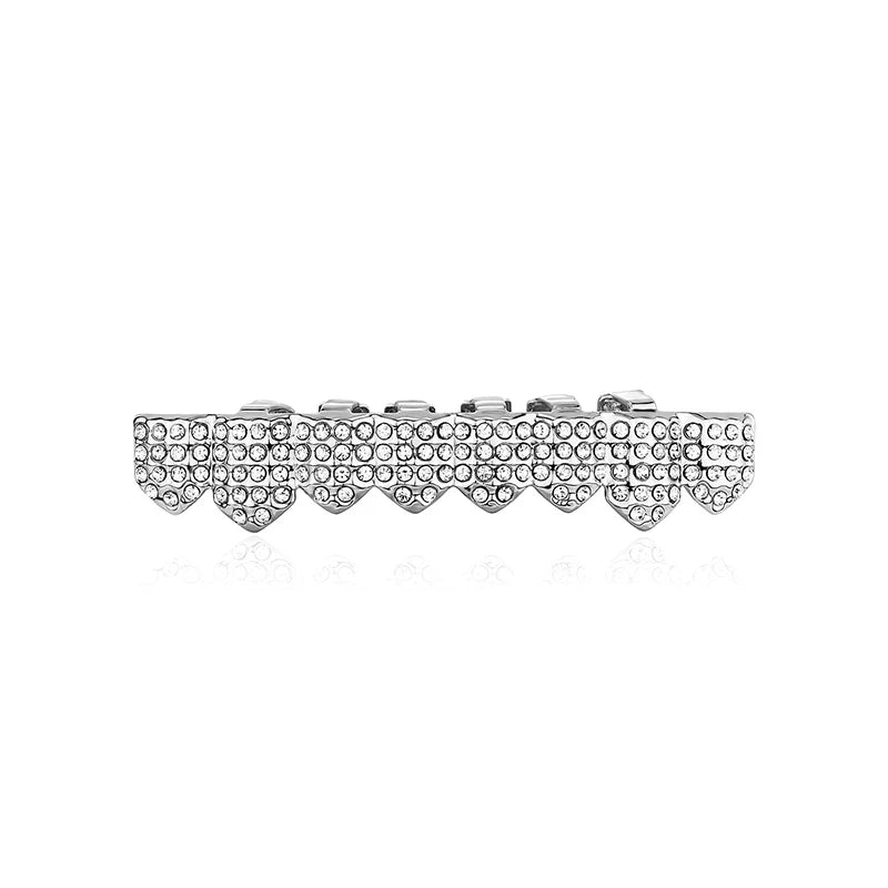 Bling Cubic Zircon Hip Hop Teeth Grillz For Unisex