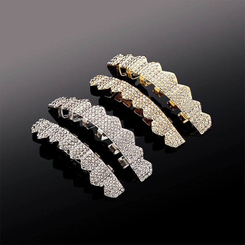 Bling Cubic Zircon Hip Hop Teeth Grillz For Unisex
