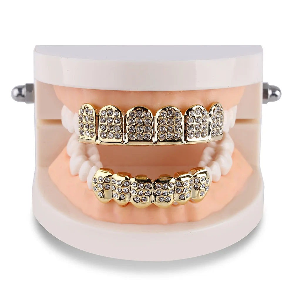 TOPGRILLZ Fashion Hip Hop Gold Silver Color