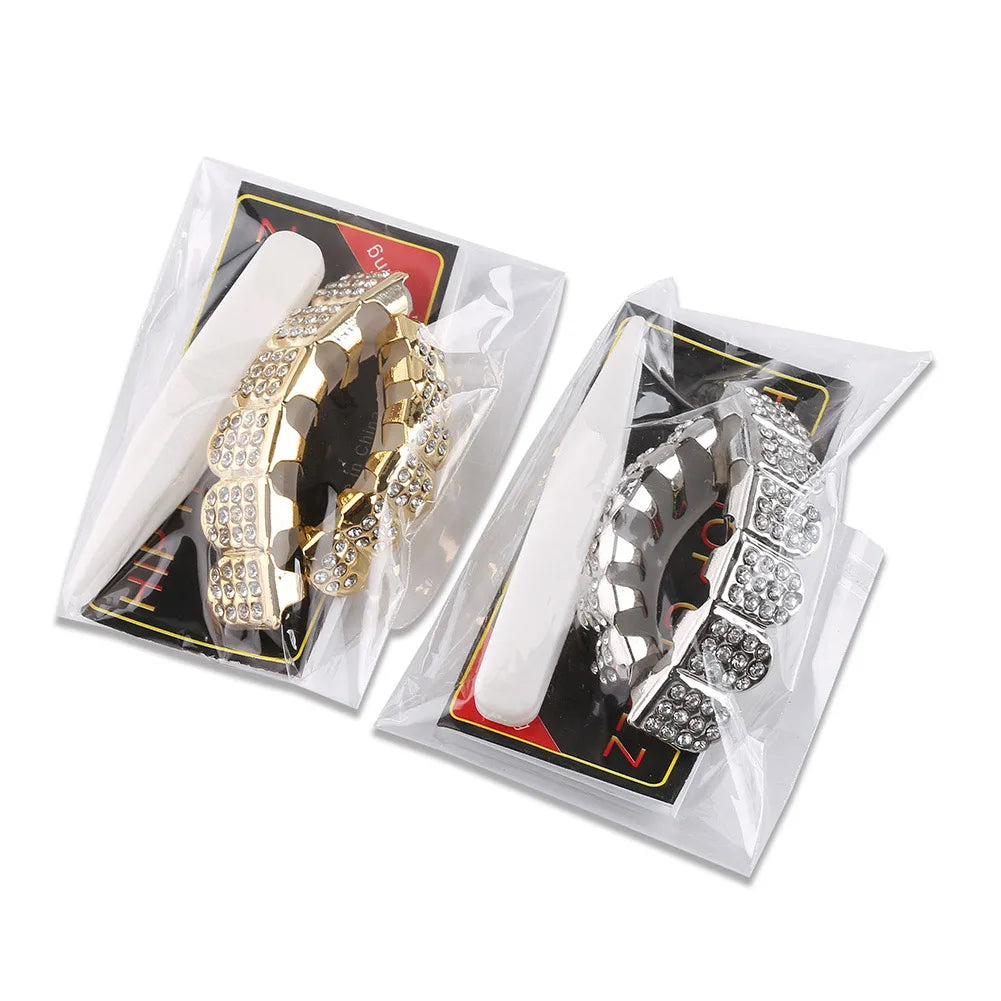 TOPGRILLZ Fashion Hip Hop Gold Silver Color