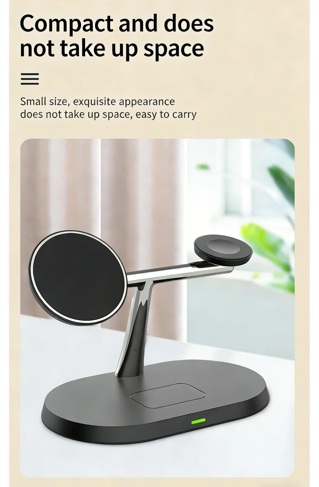 3 in 1 Magnetic Wireless Charger Stand for Magsafe iPhone 16/15/14/13/12 Apple Watch 8/7 & Airpods pro Fast Charging Station