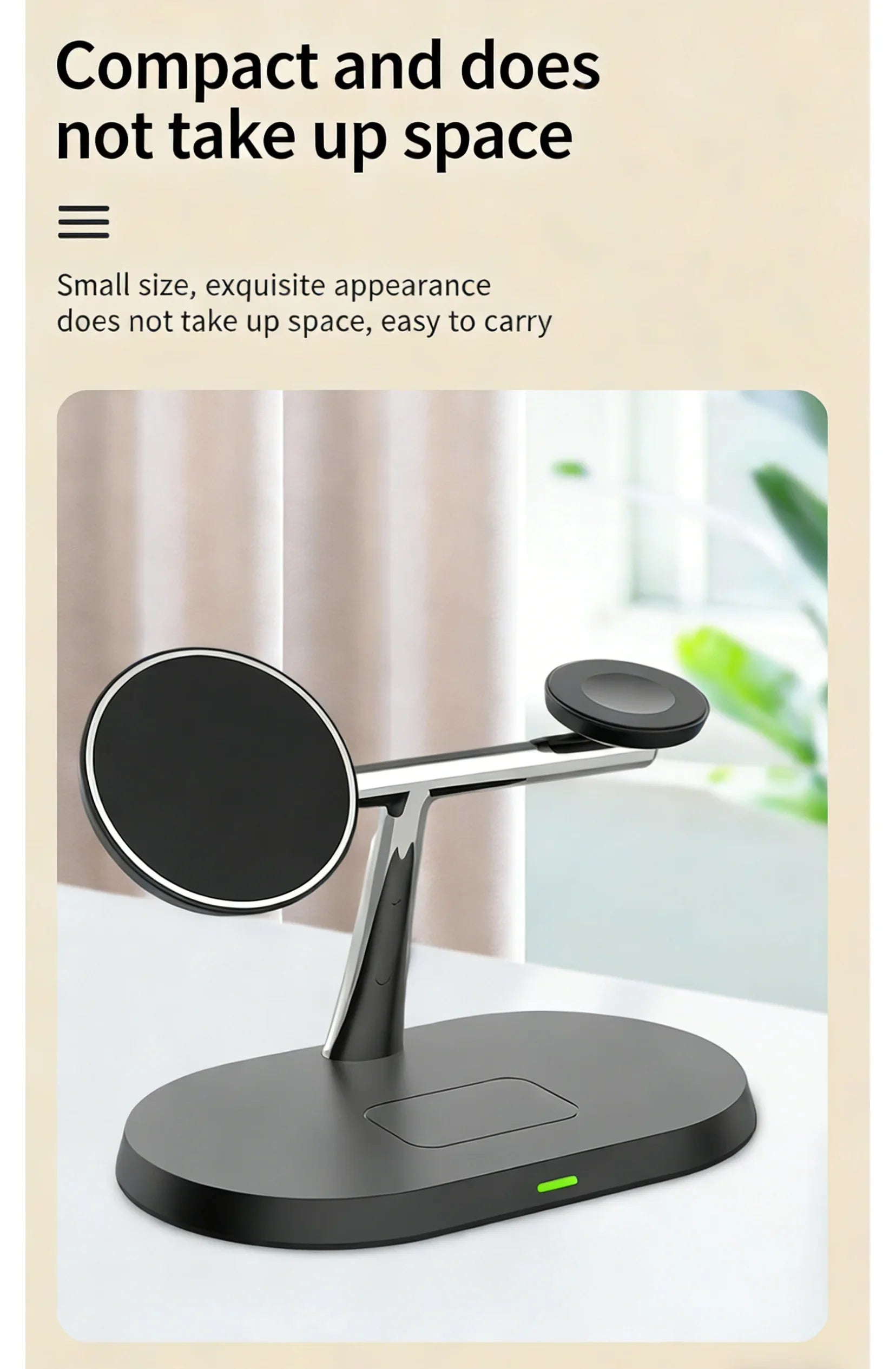 3 in 1 Magnetic Wireless Charger Stand for Magsafe iPhone 16/15/14/13/12 Apple Watch 8/7 & Airpods pro Fast Charging Station