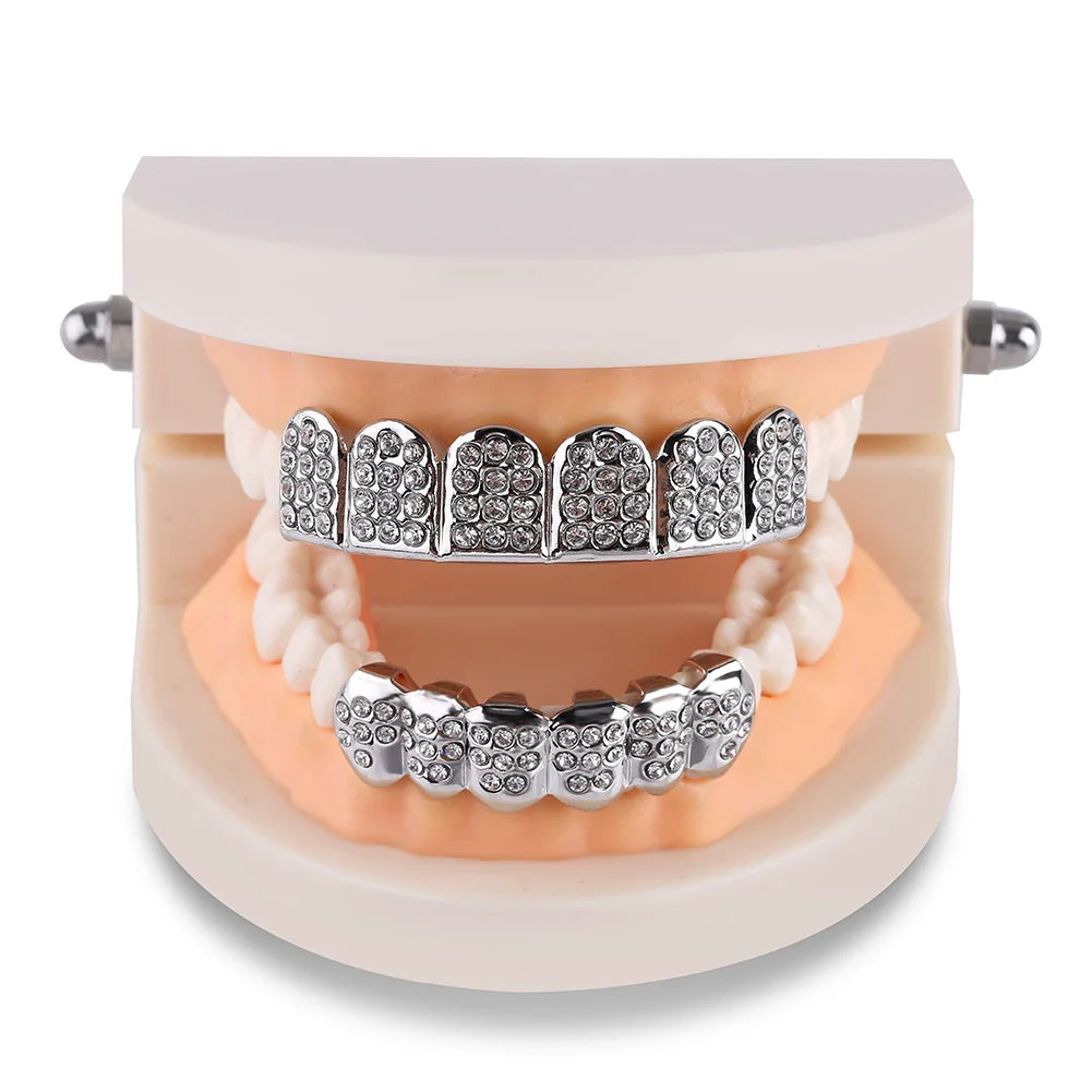TOPGRILLZ Fashion Hip Hop Gold Silver Color