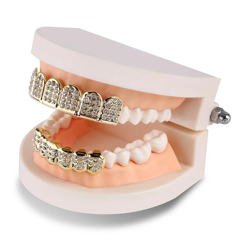 TOPGRILLZ Fashion Hip Hop Gold Silver Color
